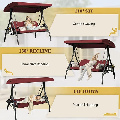 3-in-1 Convertible Outdoor Swing - Image 2