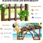 VINGLI 85in Wooden Arbor, Wedding Arch - Image 6
