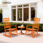 VINGLI Wooden Rocking Chair, Outdoor Chair - Image 2