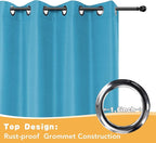 HolidayIdeas Outdoor Curtains for Patio Waterproof, 4 Panels - Image 4