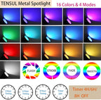 Christmas RGB Spot Lights with Timer, Halloween 10W 120V Color Changing Outdoor - Image 2