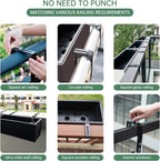 Planter Box Bracket, Flower Box Holder Brackets, Adjustable Window Box Brackets - Image 5