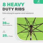 JEAREY 9FT Outdoor Patio Umbrella - Image 7