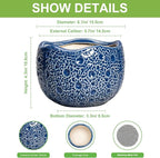 Orchid Pot - 6 Inch Ceramic Plant Pot - Image 2