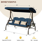 Upgrade 180° Convertible Outdoor Swing - Image 7