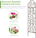 Best Choice Products 60x15in Iron Garden Trellis, Arched Outdoor Decoration - Image 4