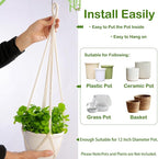 Macrame Plant Hangers Indoor Macrame, 4 Pack Hanging Planter Holder - Image 4