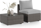 Wisteria Lane 2 Pieces Patio Furniture Sets, Outdoor Sectional Furniture by WisteriaLane