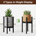 MUDEELA Plant Stand for Indoor Plants: Adjustable Width Fits 8-12 Inch Pots - Image 5
