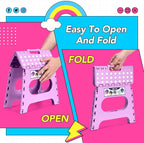 Delxo 11 inch Folding Step Stool, Non-Slip Foldable Stools Up to 300 LBS - Image 8