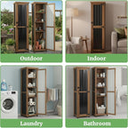 62" H Outdoor Corner Storage Cabinet - Image 3