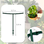 Mwellewm 10 Pack Plant Support Plant Stakes Metal Half Round Search Support - Image 8
