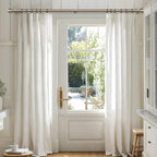 Retro Silver Curtain Rods for Windows 66 to 120 Inches Adjustable Length Heavy - Image 2