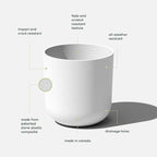 Veradek Round Lima Plastic Planter Pots - Image 2