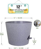 12 inch Large Self Watering Pots - Image 2