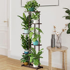 LINZINAR Plant Stand Metal 6 Tier 7 Potted Multiple Flower Pot Holder Shelf - Image 6