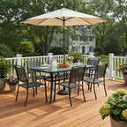 Tangkula 55" Patio Dining Table - Image 2