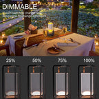 Portable Metal Table Lamp for Indoor/Outdoor, Rechargeable Cordless LED Lamp - Image 3