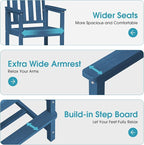Ciokea Heavy Duty Bar Height Chair, 380lbs Outdoor Adirondack Tall Bar Chair - Image 3