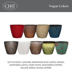 Classic Home and Garden Premiere Collection Planter Vogue, Patina Copper - Image 6