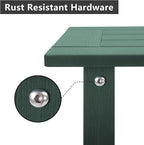 Double Adirondack Side Table Weather Resistant, Outdoor Rectangular End Table - Image 5