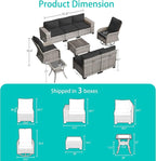 9-Piece Outdoor Patio Furniture Set - Image 5