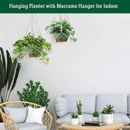 Hanging Planter Self Watering 10 Inch, 2 Pack Indoor Outdoor Hanging Baskets - Image 5