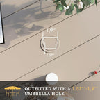 VICLLAX 60" Outdoor Round Patio Table - Image 5