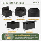 Aoxun 8 Piece Patio Furniture Set - Image 2