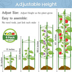 Legigo 6-Pack Tomato Cage for Garden Plant Support- Up to 63inch Garden Stakes - Image 2
