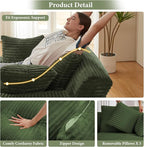 78.7" Chaise Lounge Chair Indoor, Oversized Boneless Couch Comfy Upholstered - Image 6