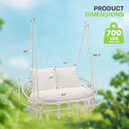 Magshion Double Hammock Swing Chair - Image 2