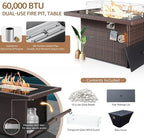 NICESOUL 7 Piece Outdoor Patio Furniture Set - Image 5