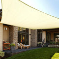 LOVE STORY Custom Size 12'x15' Butter Cream Sun Shade Sail Rectangle UV Block by LOVESTORY