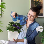 Plastic Flower Pots Planters For Indoor Plants, 3 Pack 10 Inch White Plant Pots - Image 2