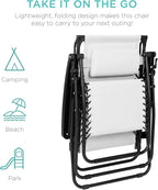 Best Choice Products Folding Zero Gravity Outdoor Recliner Patio Lounge Chair - Image 7