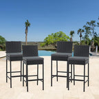 ECOTOUGE Wicker Bar Stools Set of 4, Outdoor Rattan Barstools Counter Height - Image 2