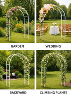 Adorox Metal Garden Arch Trellis - Image 2