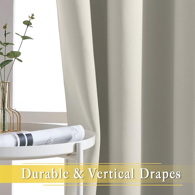 NICETOWN Room Divider Curtain for Bedroom, Grommet Patio Door Curtain Sound - Image 5