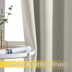 NICETOWN Room Divider Curtain for Bedroom, Grommet Patio Door Curtain Sound - Image 5