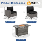 5 Piece Patio Furniture Set - Image 5