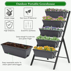 Giantex Set of 2 Vertical Raised Garden Bed, Elevated Planter Raised Beds - Image 5