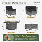 Aoxun 8 Piece Patio Furniture Set - Image 8