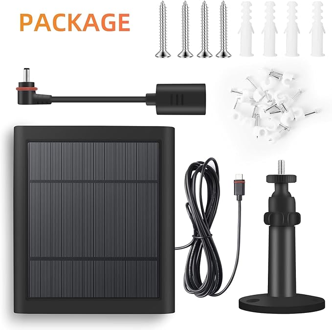 2 Pack 4W Solar Charger for Ring Spotlight & Stick Up Outdoor Cam, High - Image 6