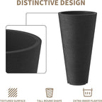 Kante Tall Round Planter Set of 2 - Image 7
