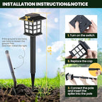 GIGALUMI Solar Outdoor Lights，6 Pack LED Solar Lights Outdoor Waterproof - Image 11