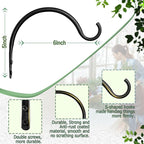 Qiang Ni Hanging Plant Bracket Hooks: 6 Inch Wall Plant Hook Planters and Decor - Image 4