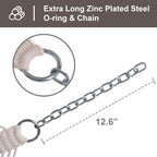 SUNCREAT Hammocks Traditional Rope Double Hammock - Image 7