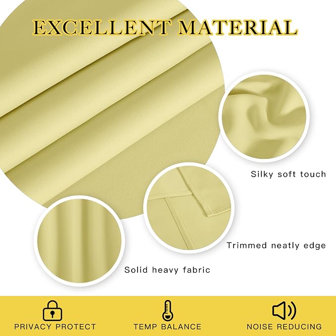 NICETOWN Door Curtain for Closet Doors 80 Inches Long 1 Panel, Room Divider - Image 2