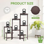 iDavosic.ly 7 Tier Large Plant Stand Indoor, 10 Inch Wide Tall Corner Metal - Image 4